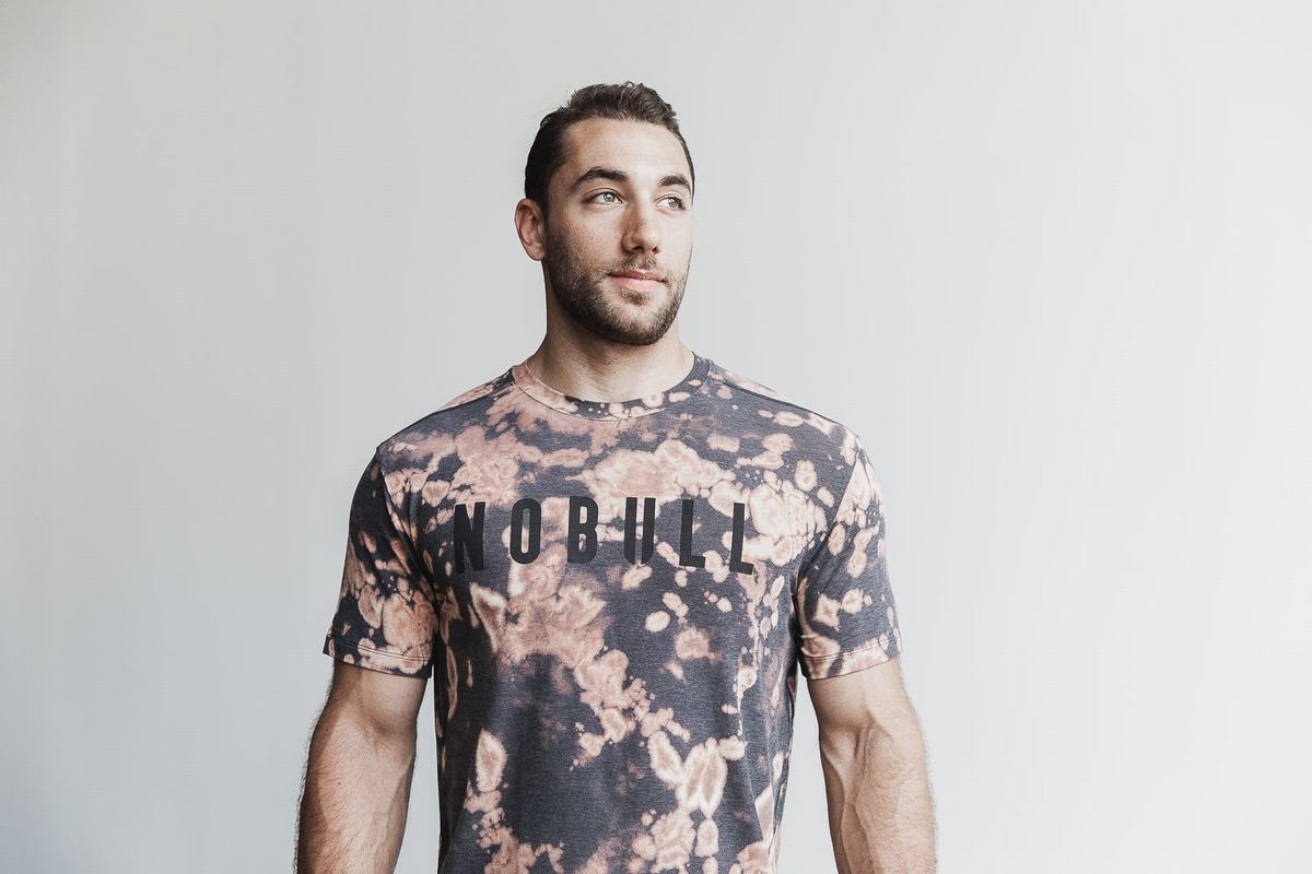 T-Shirt Nobull Tie-Dye Homme Marron Noir | SB8569741