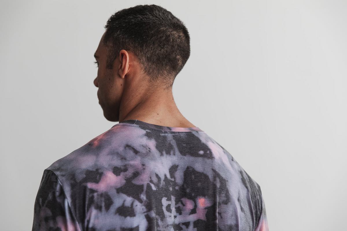 T-Shirt Nobull Tie-Dye Homme Rose Noir | OE2781046