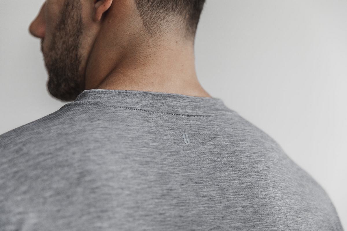 T-Shirt Nobull V-Neck Homme Grise | FM7526941