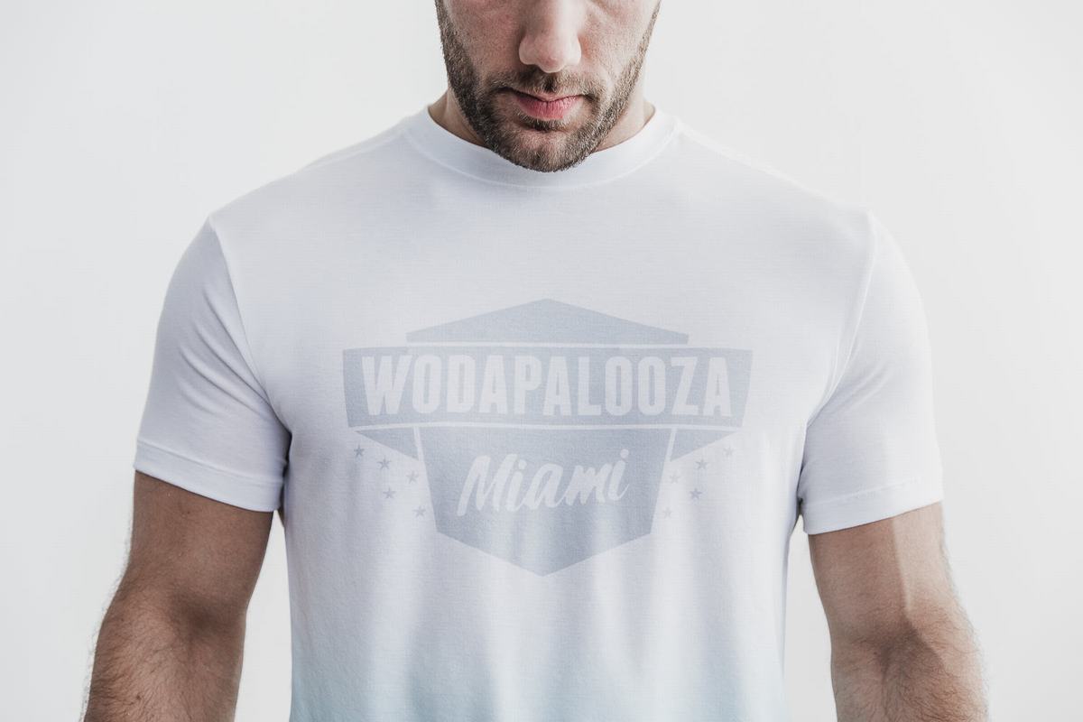 T-Shirt Nobull Wodapalooza Dip-Dye Homme Bleu | IZ1205873