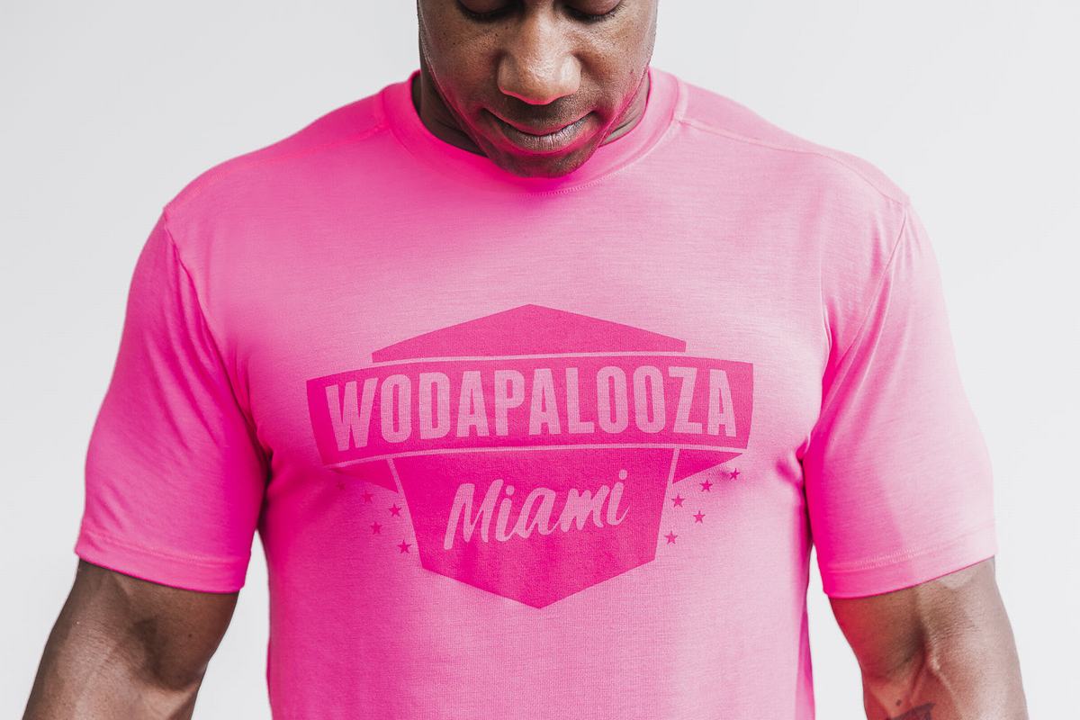 T-Shirt Nobull Wodapalooza Homme Rose | KS0493152