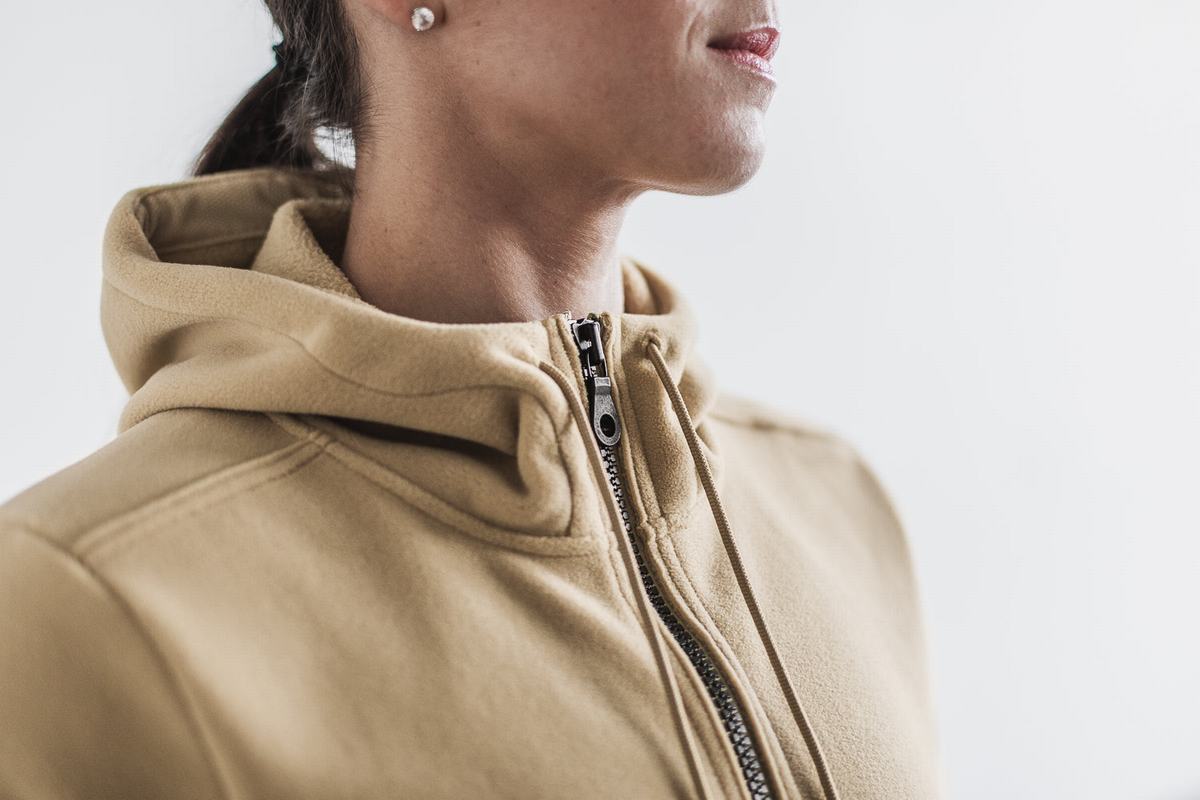 Veste Nobull Arctic Zip-up Femme Beige | HN3829140