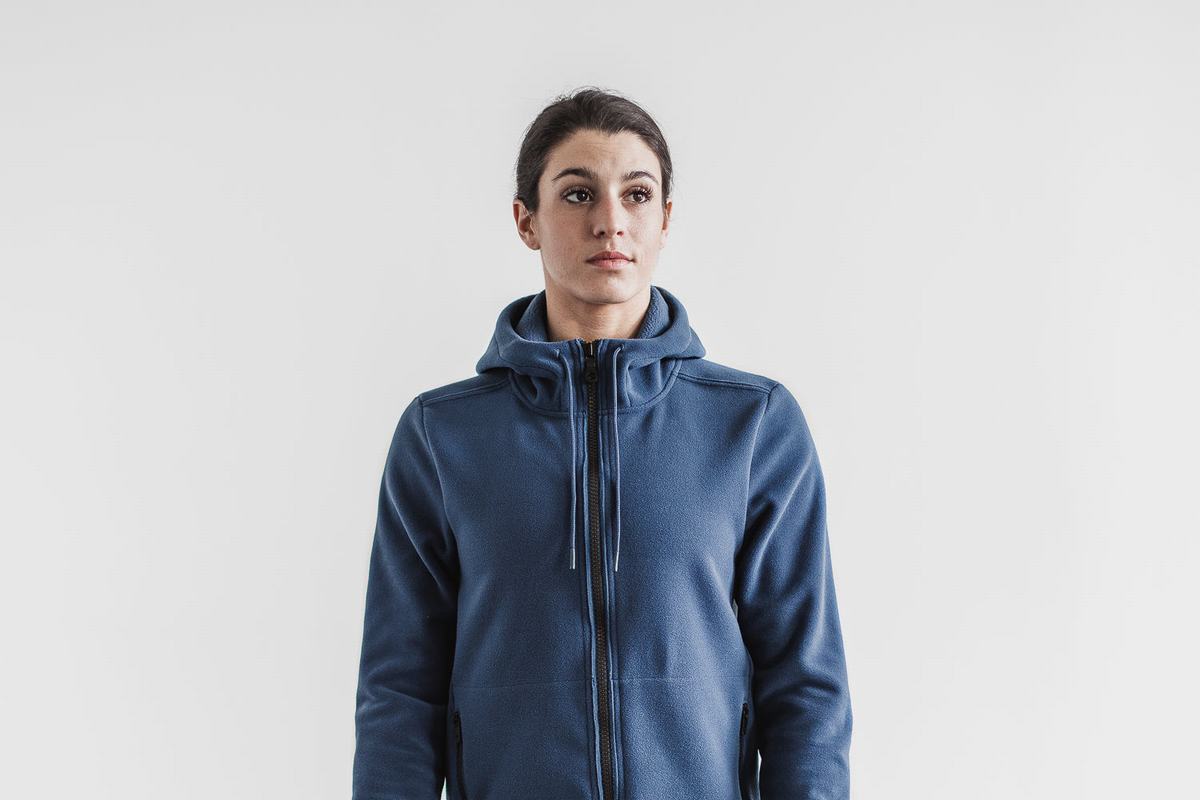 Veste Nobull Arctic Zip-up Femme Grise Bleu | PD3492568