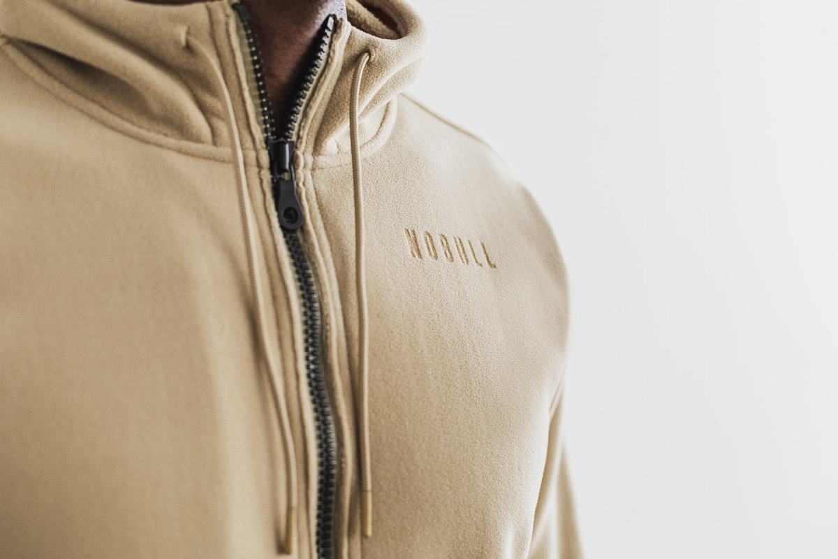 Veste Nobull Arctic Zip-up Homme Beige | WG5342179