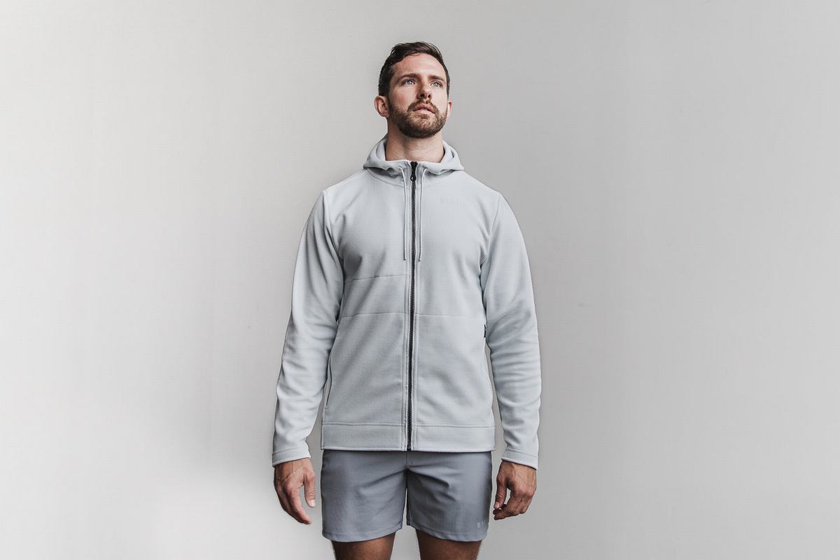 Veste Nobull Arctic Zip-up Homme Grise | RQ1637849