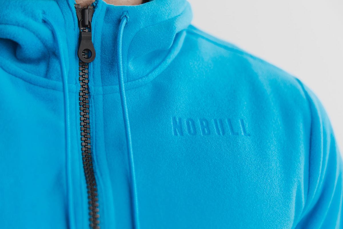Veste Nobull Arctic Zip-up Neon Homme Bleu | ET9058672