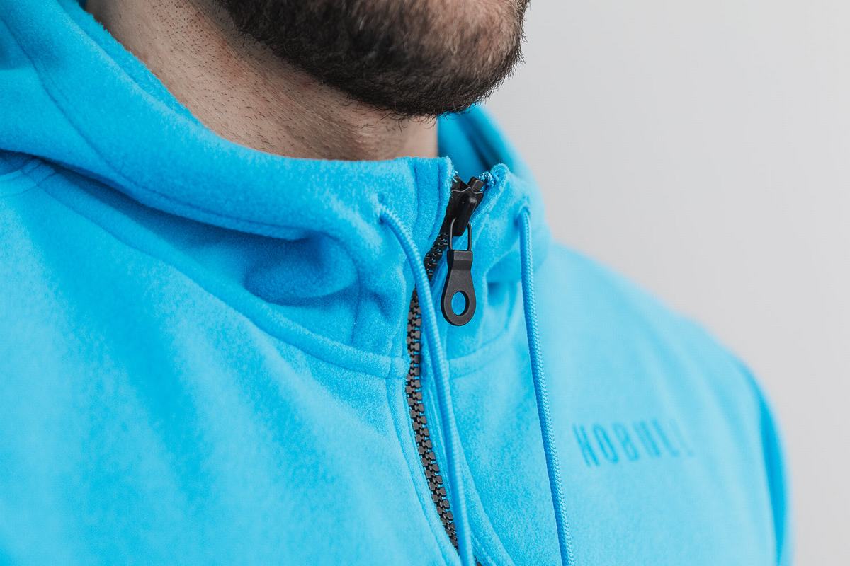 Veste Nobull Arctic Zip-up Neon Homme Bleu | ET9058672