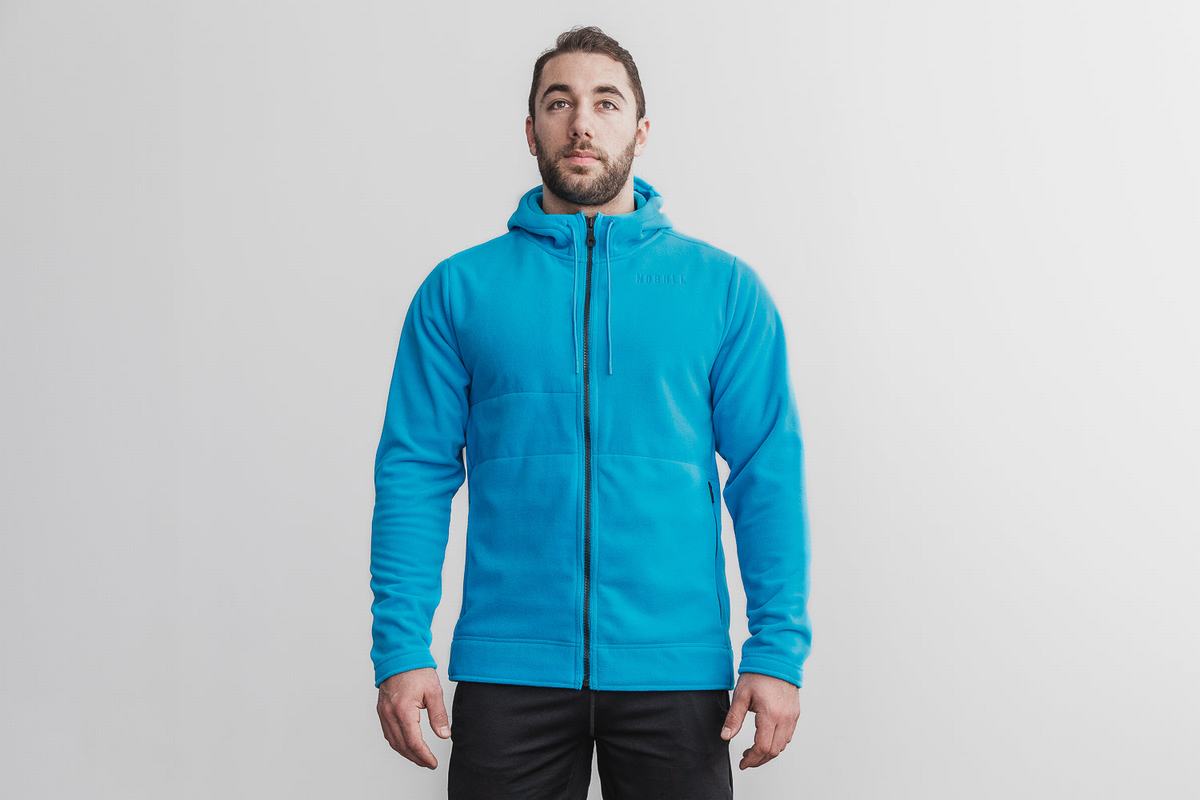 Veste Nobull Arctic Zip-up Neon Homme Bleu | ET9058672