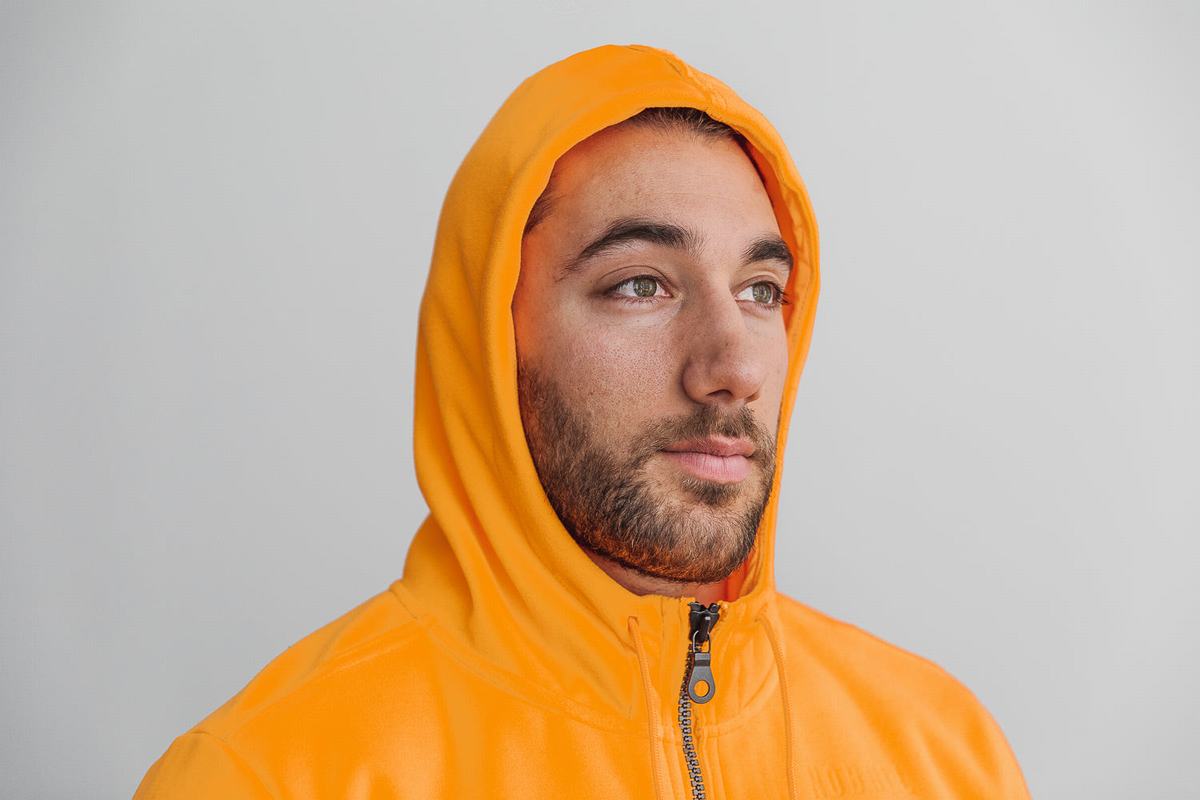Veste Nobull Arctic Zip-up Neon Homme Orange | YN1287460