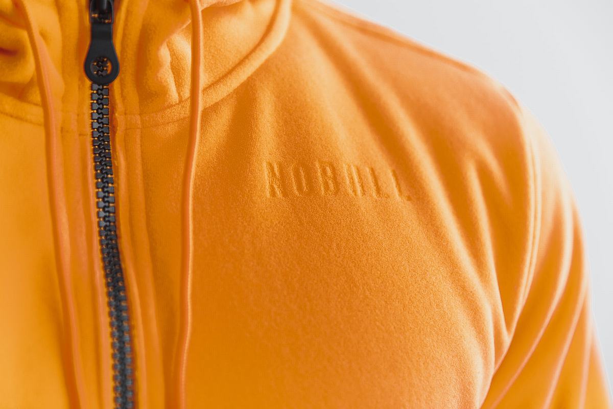 Veste Nobull Arctic Zip-up Neon Homme Orange | YN1287460