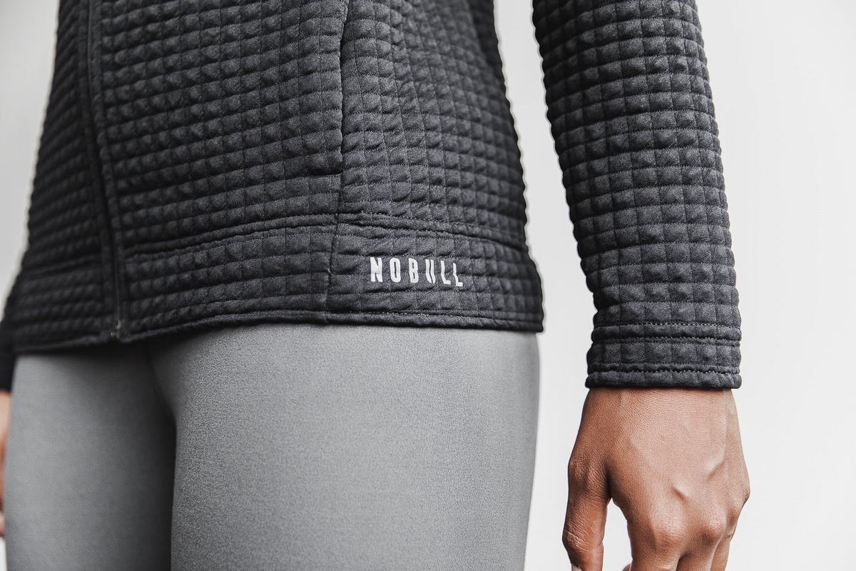 Veste Nobull Quilted Zip-up Femme Noir | GW7259031