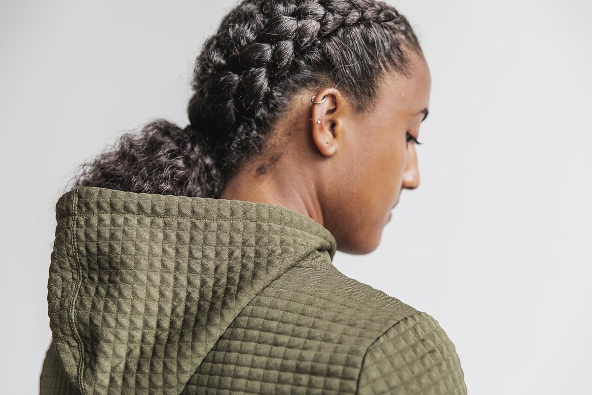 Veste Nobull Quilted Zip-up Femme Vert | DZ7519426