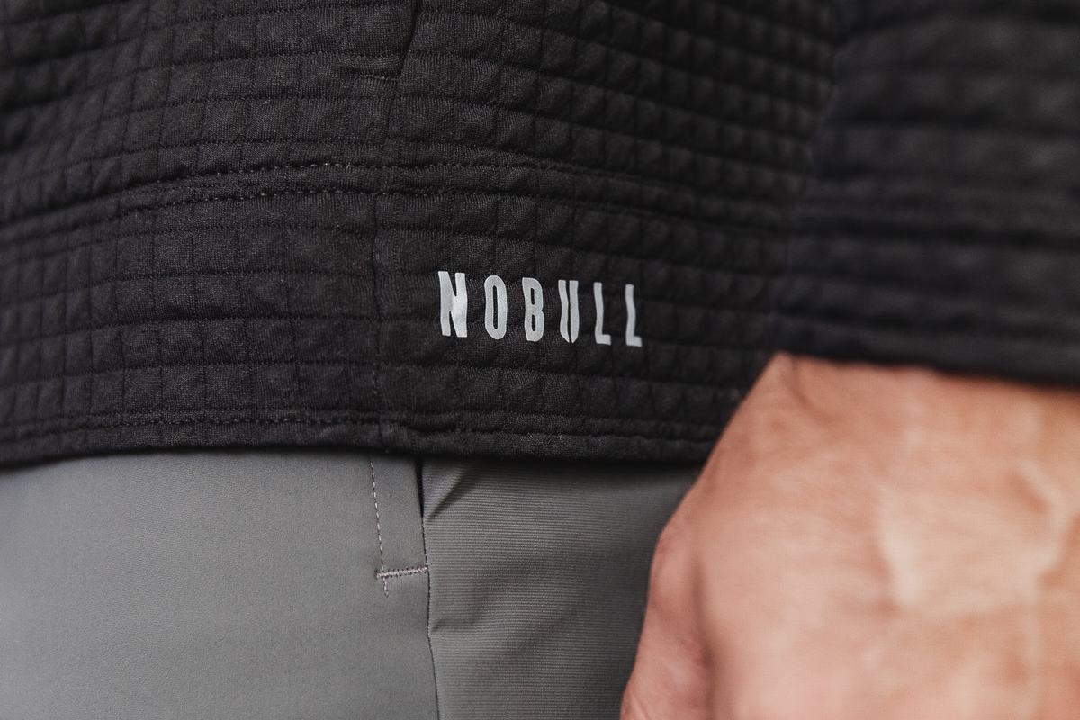 Veste Nobull Quilted Zip-up Homme Noir | TI0567831