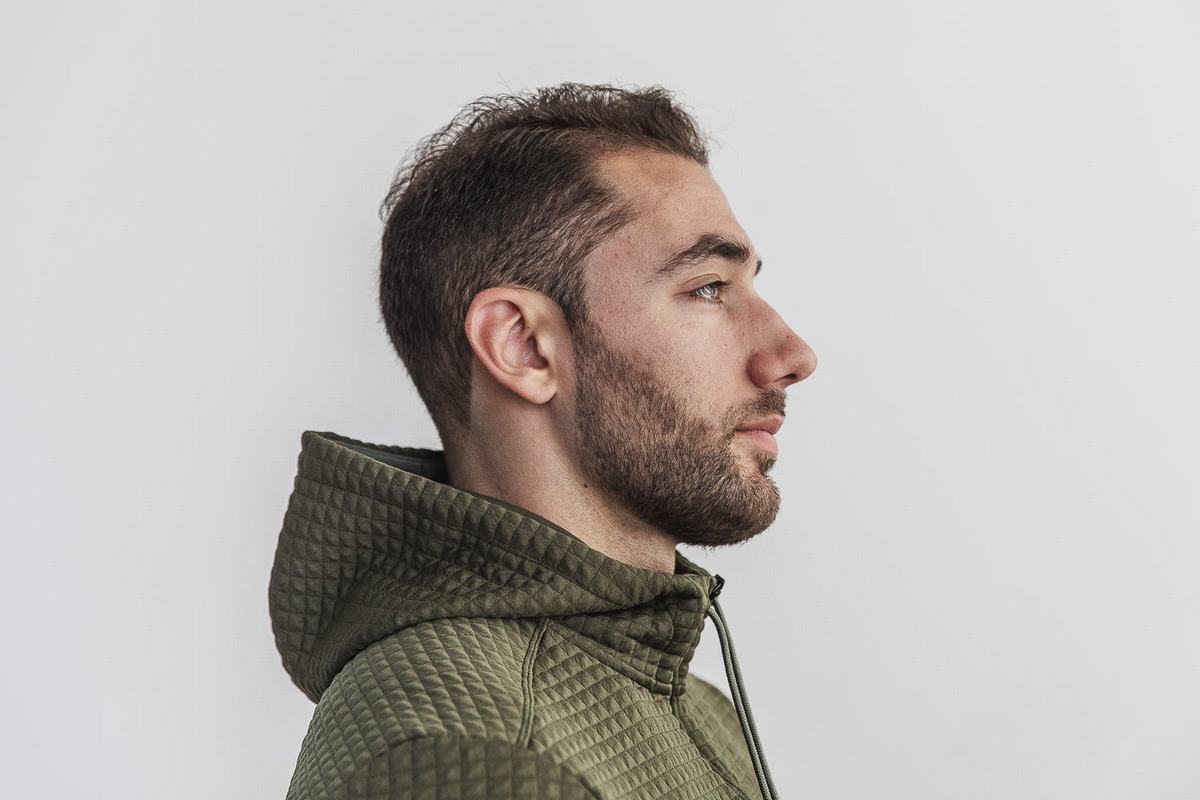 Veste Nobull Quilted Zip-up Homme Vert | CH8703245