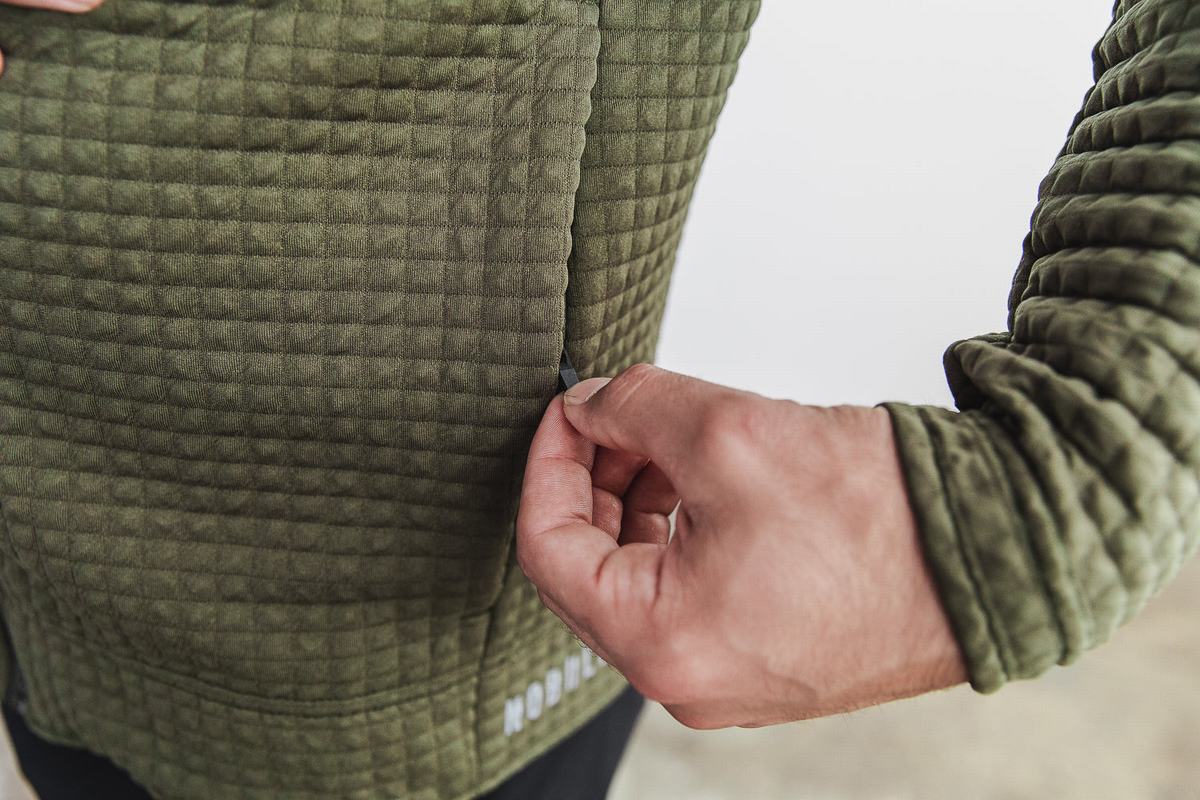 Veste Nobull Quilted Zip-up Homme Vert | CH8703245