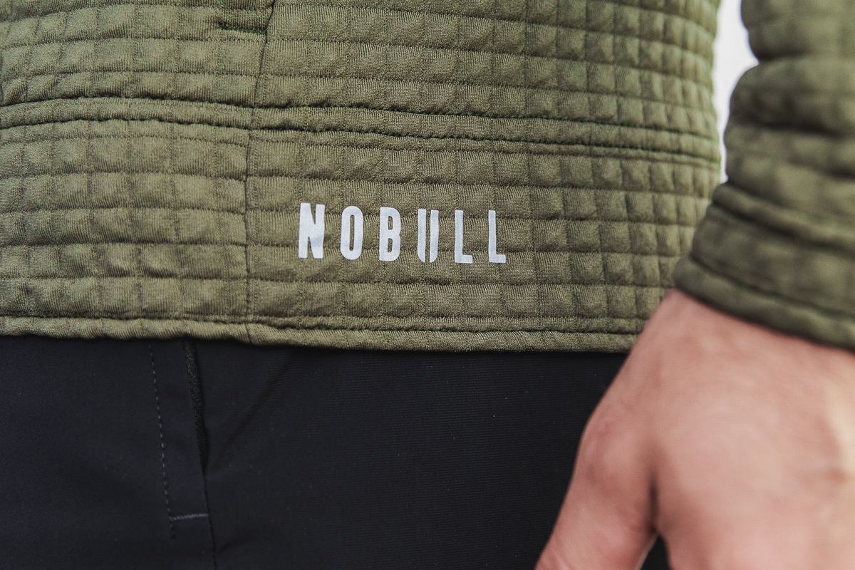 Veste Nobull Quilted Zip-up Homme Vert | CH8703245