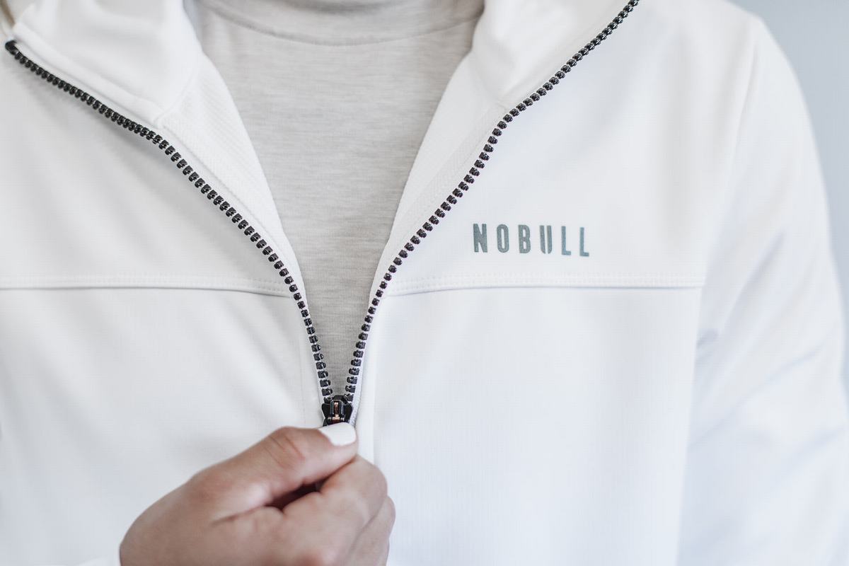 Veste Nobull Softshell Femme Blanche | UP1056837