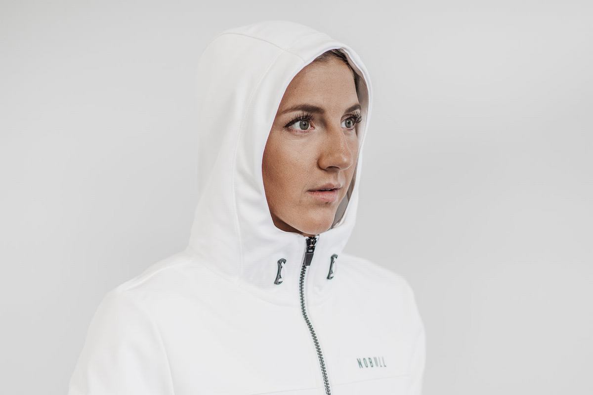 Veste Nobull Softshell Femme Blanche | UP1056837