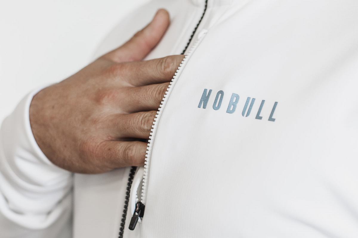 Veste Nobull Softshell Homme Blanche | CF4815903