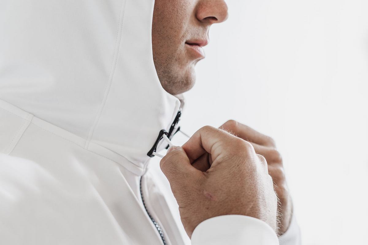 Veste Nobull Softshell Homme Blanche | CF4815903