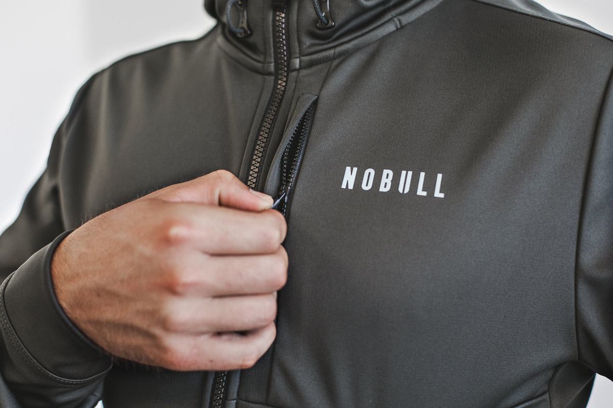 Veste Nobull Softshell Homme Grise Foncé | NT3985701