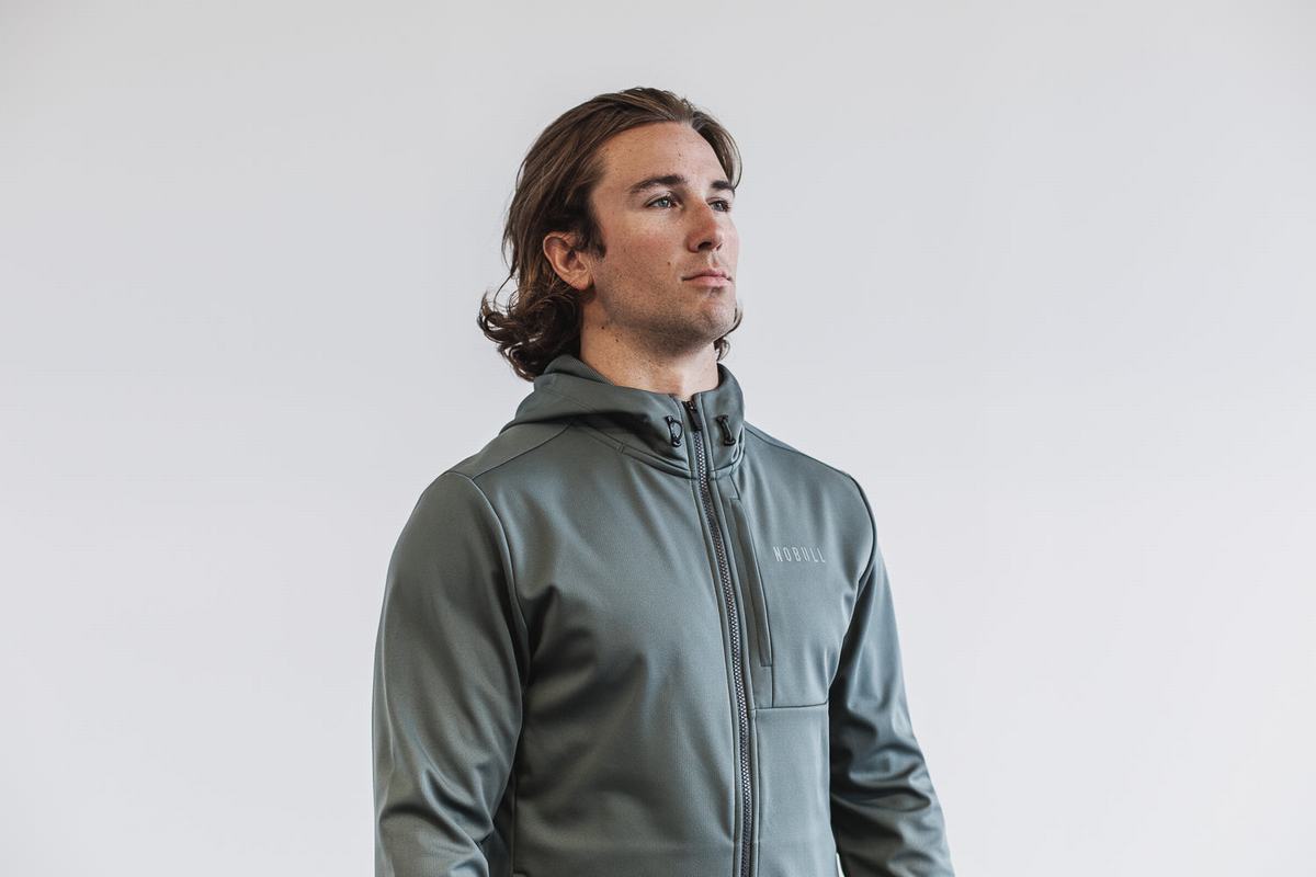 Veste Nobull Softshell Homme Vert Olive | IO7318904