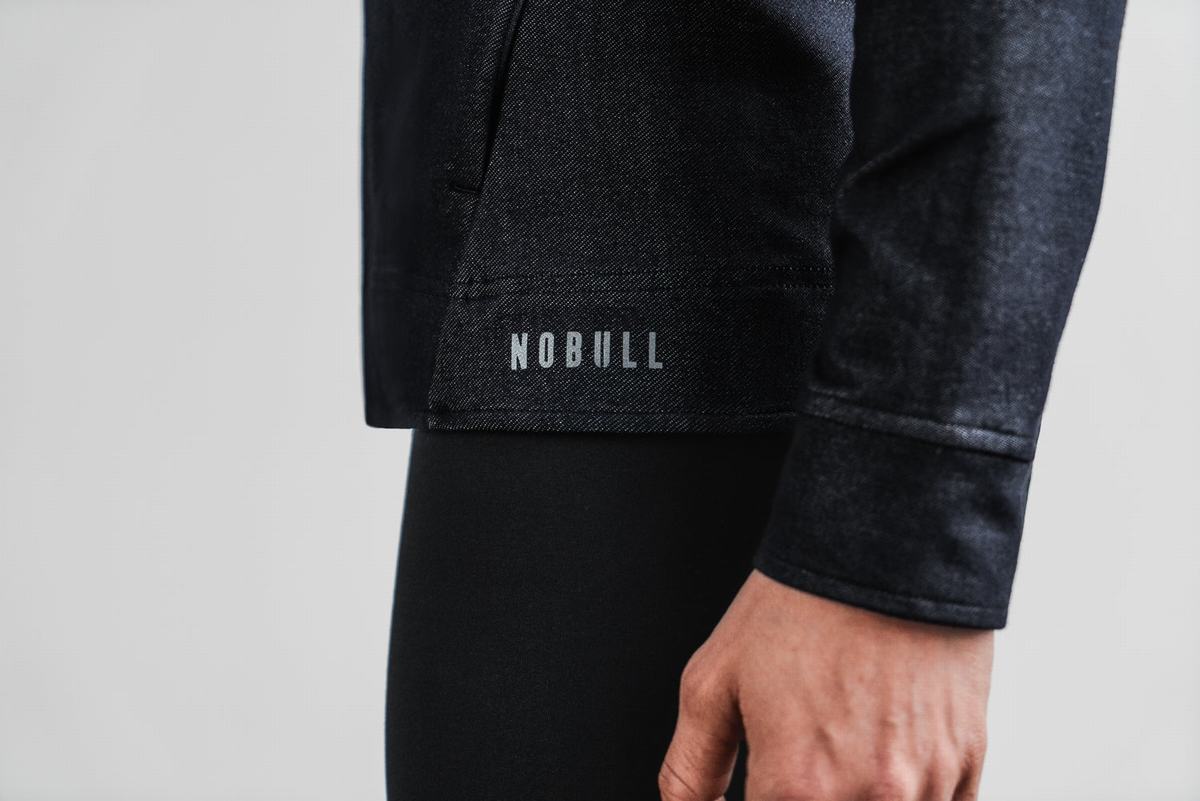 Veste Nobull Twill Zip-up Femme Noir | NH1357402