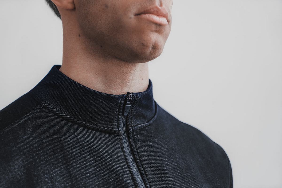 Veste Nobull Twill Zip-up Homme Noir | NB3975208