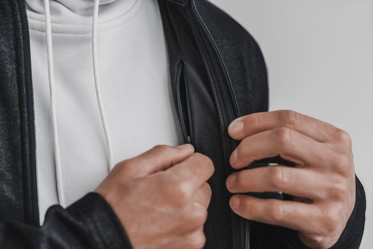 Veste Nobull Twill Zip-up Homme Noir | NB3975208