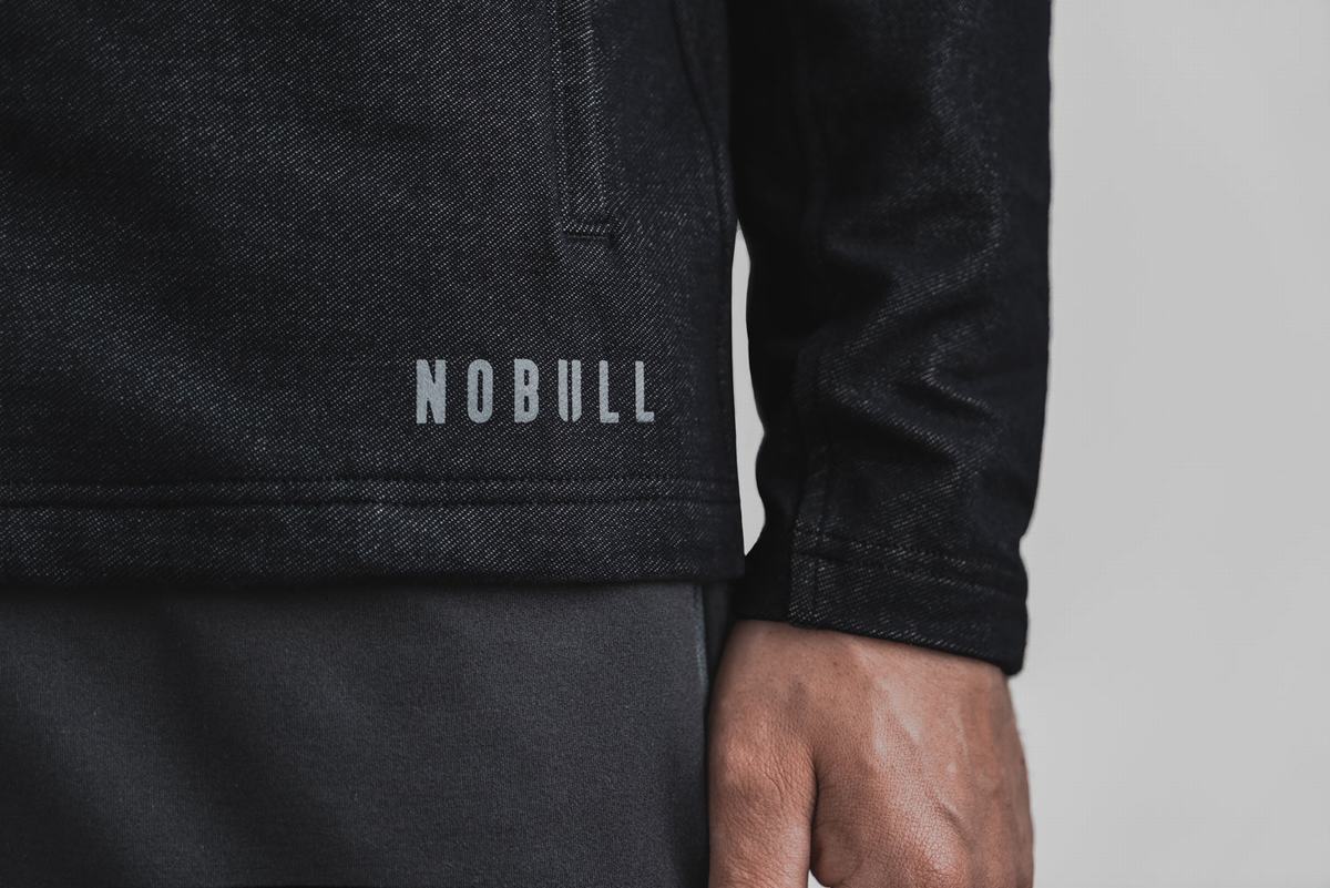 Veste Nobull Twill Zip-up Homme Noir | NB3975208