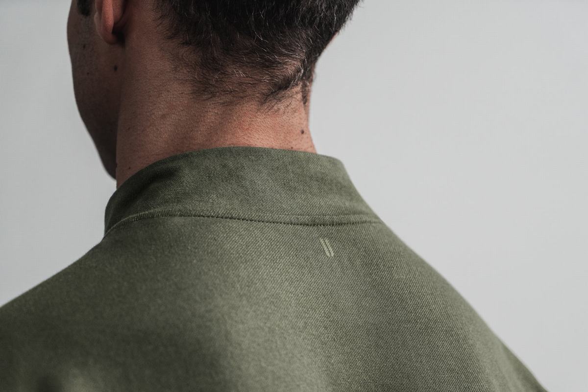 Veste Nobull Twill Zip-up Homme Vert | NJ5012963
