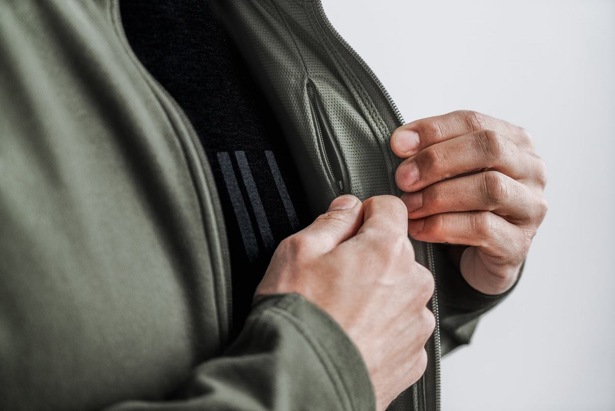 Veste Nobull Twill Zip-up Homme Vert | NJ5012963