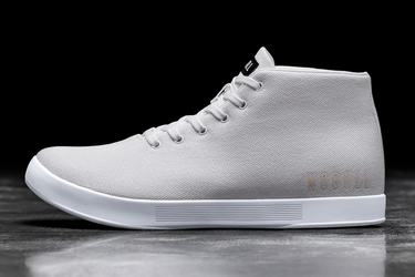 Basket Nobull Canvas Mid Trainer Homme Blanche | WJ0234179