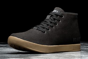 Basket Nobull Canvas Mid Trainer Homme Noir | QK1698037