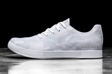 Basket Nobull Canvas Trainer Homme Blanche Camouflage | ET0351429