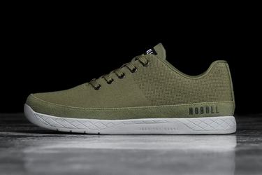 Basket Nobull Canvas Trainer Homme Vert Olive | DW4907638