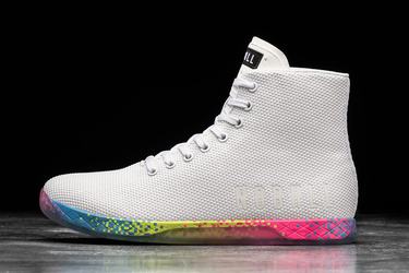 Basket Nobull High-Top Neon Trainer Femme Blanche | AL9832701
