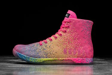 Basket Nobull High-Top Neon Trainer Femme Rose | DP0634295