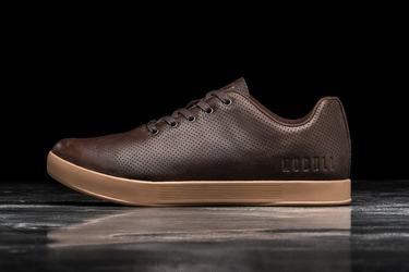 Basket Nobull Leather Trainer Femme Marron | MT1234069