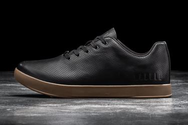 Basket Nobull Leather Trainer Femme Noir | SL4260578