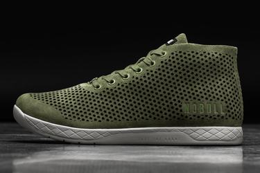 Basket Nobull Suede Mid Trainer Femme Vert Olive | QY4193705