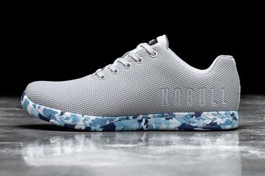 Basket Nobull Superfabric Arctic Trainer Homme Grise Bleu | FR7018435