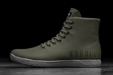 Basket Nobull Superfabric High-Top Army Trainer Femme Grise | AT9806531