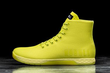 Basket Nobull Superfabric High-Top Neon Trainer Femme Vert Clair | GN5932061