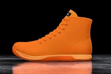 Basket Nobull Superfabric High-Top Neon Trainer Femme Orange | LA9107354