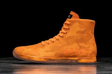 Basket Nobull Superfabric High-Top Neon Trainer Homme Orange Camouflage | LZ9403682