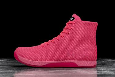 Basket Nobull Superfabric High-Top Neon Trainer Homme Rose | TG8413205