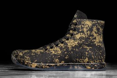 Basket Nobull Superfabric High-Top Pride Trainer Homme Doré Noir | VU7102456