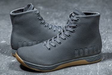 Basket Nobull Superfabric High-Top Trainer Homme Grise Foncé | LR7961043