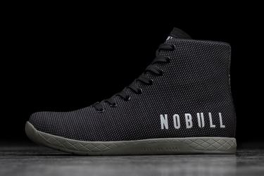 Basket Nobull Superfabric High-Top Trainer Femme Noir Vert Foncé | TO9862475